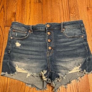 American Eagle super stretch high waisted denim shorts